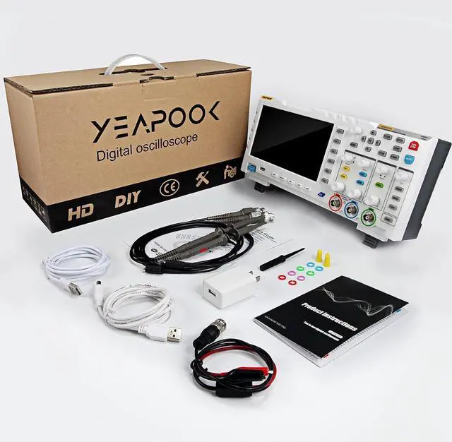 Alt view image 7 of 7 - 2 in 1 Digital Oscilloscope DDS Signal Generator with 2 Channels 100Mhz Bandwidth 1GSa/s Sampling Rate (ADS1014D)