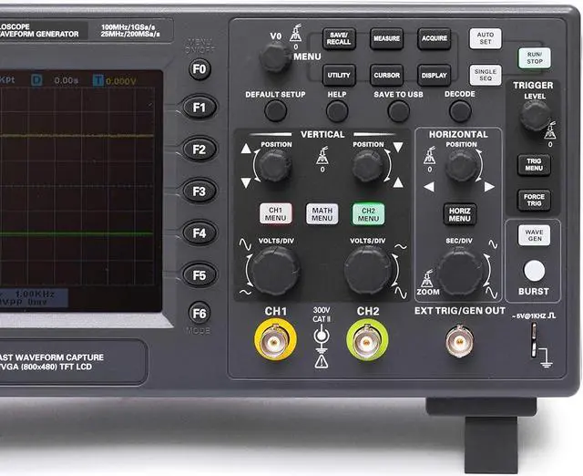 Alt view image 4 of 6 - Hantek DSO2D10 Digital Storage Oscilloscope 100MHz Bandwidth 2CH Dual Channel 1GSa/s 8M Memory Depth with 1CH Waveform Generator