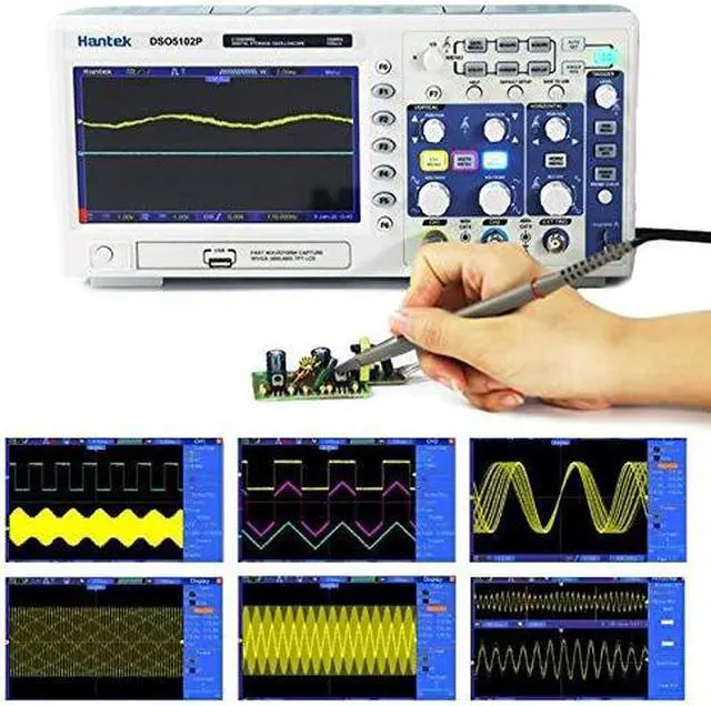 Alt view image 6 of 7 - DSO5102P USB Storage Oscilloscope Oszilloskope 2 Channels 100MHz 1GSa/s