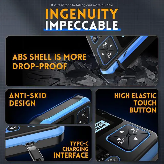 Alt view image 7 of 7 - DSO-TC3 Oscilloscope - 3-in-1 Handheld Oscilloscope & DDS Signal Generator & Transistor Tester, 500Khz Bandwidth 10MSa/s Sampling Rate, 6 Types of Waveforms, Transistors Measure