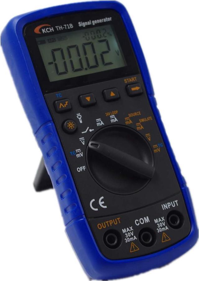 Alt view image 2 of 7 - TH-71B Handheld Signal Generator Source Simulator Meter,DC Voltage Current Thermocouple K/E/J/T/B/R/S/N,24V Loop,V / mA Step Output