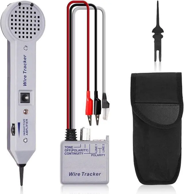 Main image of Tone Generator Kit, Wire Tracer Circuit Tester, 200EP High Accuracy Cable Toner Detector Finder Tester,Inductive Amplifier and Probe Kit with Adjustable Volume for Network Cable Collation