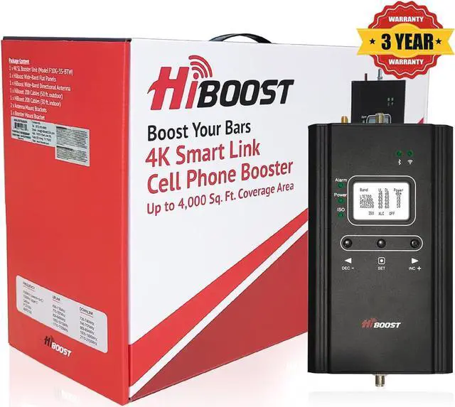 Alt view image 2 of 6 - Cell Phone Signal Booster for Home and Office, 4,000 sq ft, Boost 5G 4G LTE Data for Verizon AT&T and All U.S. Carriers, FCC Approved