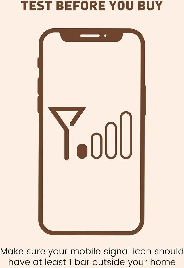 Alt view image 3 of 7 - Cell Phone Booster for Home, Up to 2,000 sq ft, All US Carriers - Verizon, AT&T, T-Mobile, Sprint & More, Cell Signal Booster Boosts 5G/4G LTE, FCC Approved