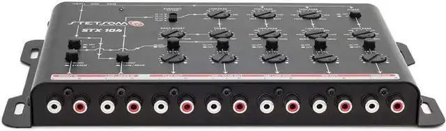 Alt view image 5 of 7 - STX 104 PRO - Crossover, 5 Way Channels, Digital Electronic Car Audio, Output Signal Processor, Car Audio Crossover High Precision, Audio Crossover, Crossover Adjustment, Audio Equalization