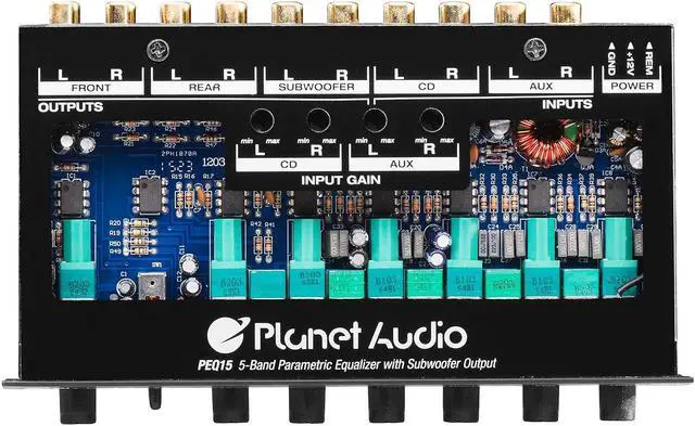 Alt view image 3 of 7 - Audio EC20B Car Electronic Crossover  3 Way, Pre-amp, Fine Tune Your High-Mid-Low Range Speaker Frequencies, Equalizer, DPS Audio Processor, Remote Subwoofer Control