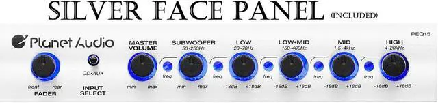 Alt view image 5 of 7 - Audio EC20B Car Electronic Crossover  3 Way, Pre-amp, Fine Tune Your High-Mid-Low Range Speaker Frequencies, Equalizer, DPS Audio Processor, Remote Subwoofer Control