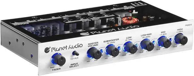 Alt view image 6 of 7 - Audio EC20B Car Electronic Crossover  3 Way, Pre-amp, Fine Tune Your High-Mid-Low Range Speaker Frequencies, Equalizer, DPS Audio Processor, Remote Subwoofer Control