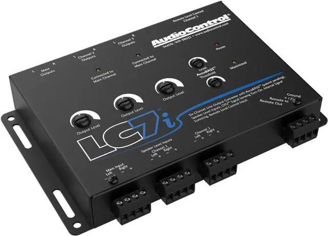 Alt view image 3 of 4 - LC7i Black 6-Channel Line Output Converter with Bass Restoration