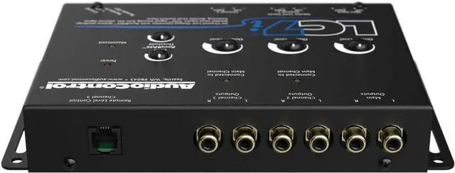 Alt view image 4 of 4 - LC7i Black 6-Channel Line Output Converter with Bass Restoration