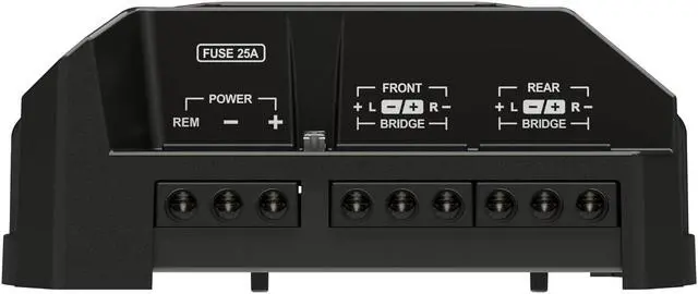 Alt view image 3 of 7 - 400.4 2 Ohms Compact Digital 4 Channels Amplifier, IRON LINE, 400 Watts RMS 400x4, 2 Stable, Multichannel Digital Car Audio Amp TS, Full-Range Sound Quality, Crossover