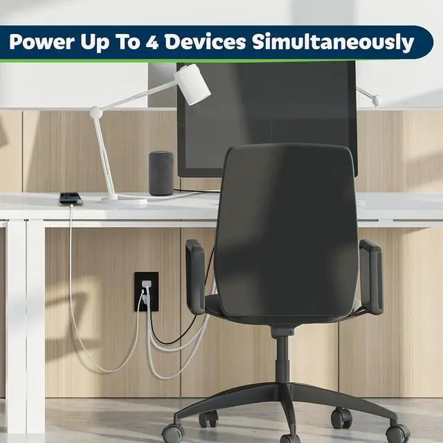Alt view image 5 of 7 - USB Outlet, Type C Wall Charger 15 Amp TR Receptacle Plug, Charging Power Outlet with Ports, Electrical Socket, UL Listed, TU21536AC-W-6PCS, White, 6 Pack