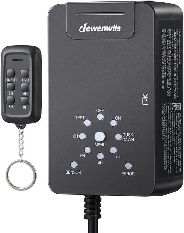 Main image of 120W Low Voltage Transformer with Photocell Sensor & Timer, 120V AC to 12V DC, Weatherproof Landscape Lighting Transformer for Spotlights, Garden Lights, Steplight, Billboard