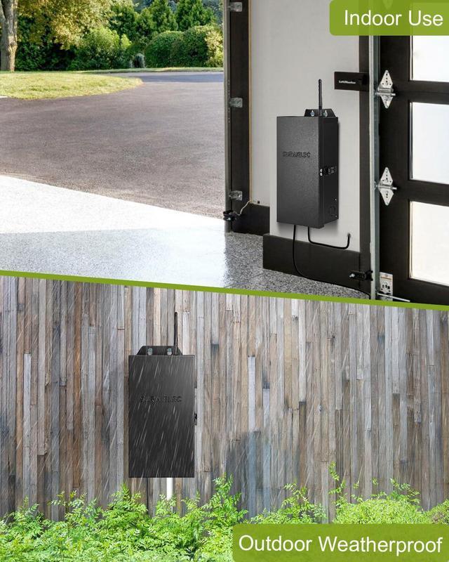 Alt view image 6 of 7 - 300W Wi-Fi Low Voltage Landscape Transformer, 2 Independent Channels, 2.4GHz Smart Landscape Lighting Transformer, Work with Alexa & Google Assistant,120V to 12V 15V AC, ETL Listed