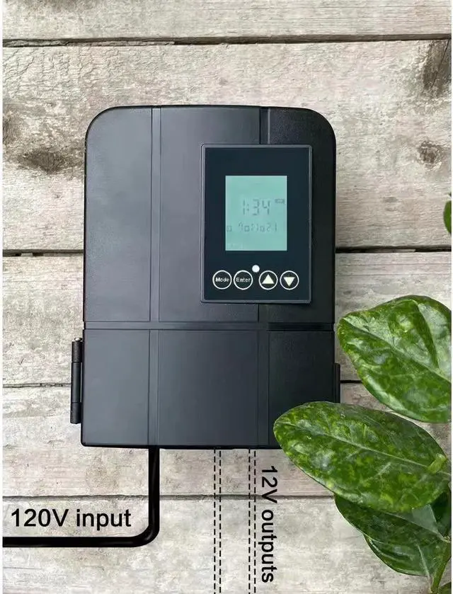 Alt view image 5 of 7 - 120W Toroidal Core Low Voltage Landscape Lighting Transformer with Built in Dusk-to-Dawn Timer and Astronomical Timer (120)