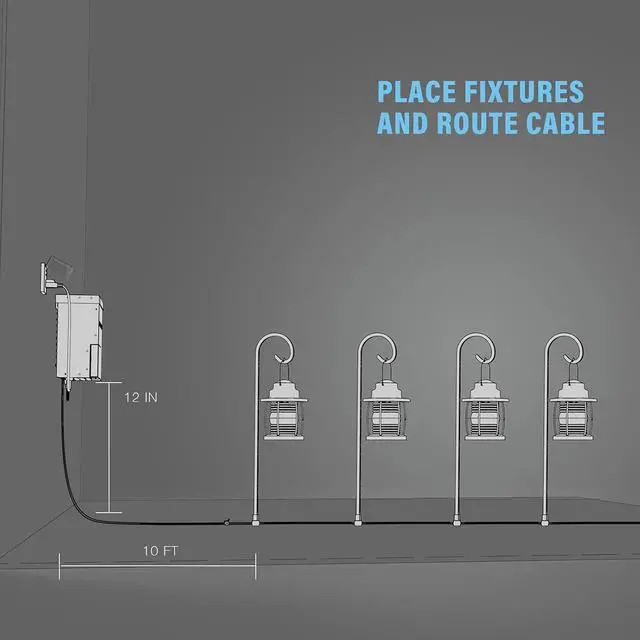 Alt view image 7 of 7 - Low Voltage Transformer 120W Outdoor Lighting Transformer for Landscape Lights with Photo Eye Sensor and Timer 120V AC to 12V AC 9920-9120-01