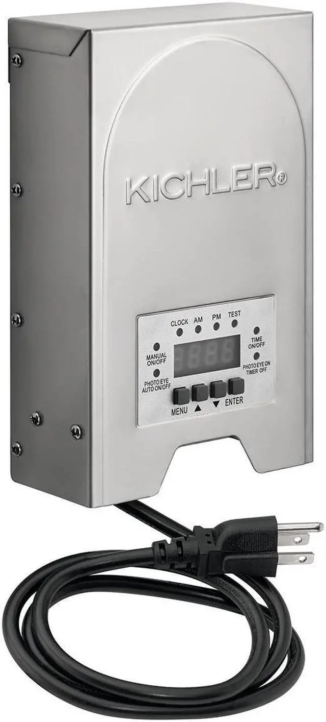 Main image of 200-Watt 12V/15V Multi-Tap Low Voltage Landscape Lighting Transformer with Digital Timer - Programmable, Weatherproof, ETL Listed - Stainless Steel Box