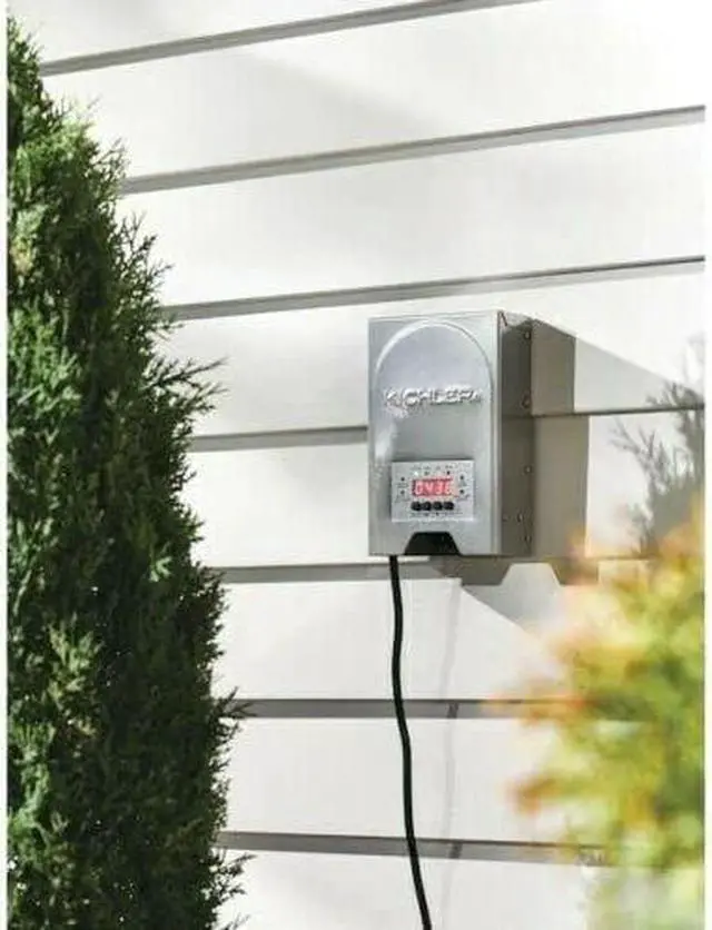 Alt view image 4 of 7 - 200-Watt 12V/15V Multi-Tap Low Voltage Landscape Lighting Transformer with Digital Timer - Programmable, Weatherproof, ETL Listed - Stainless Steel Box