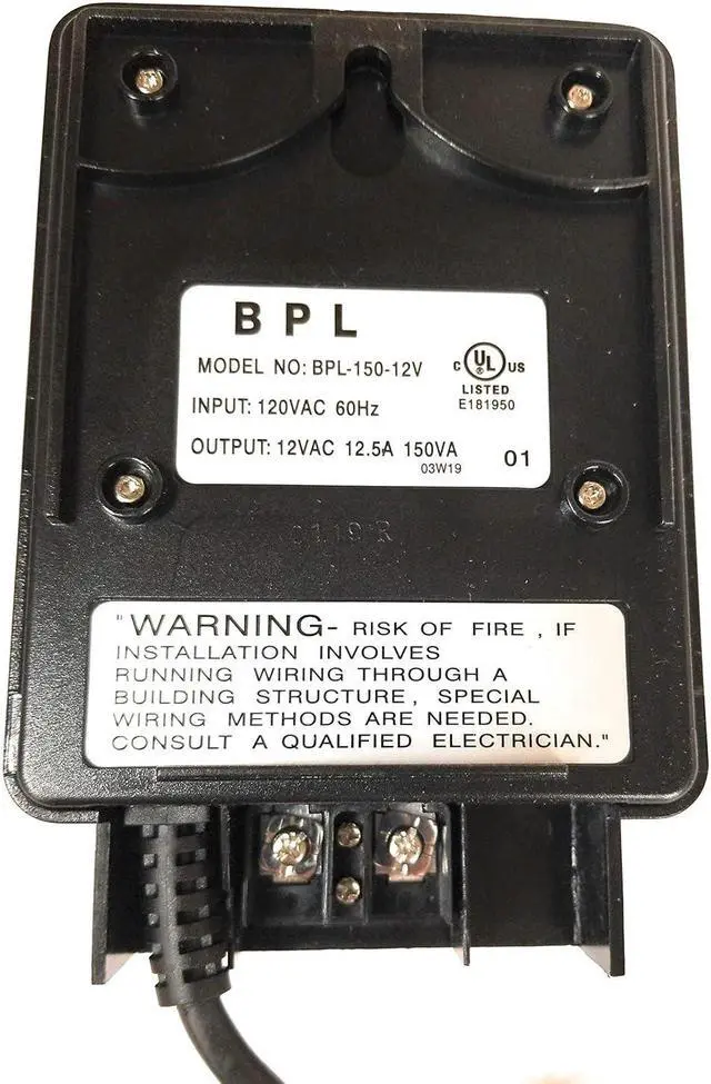 Alt view image 3 of 4 - 150W Watt 120V Volt AC to 12V Volt LED & Halogen - Low Voltage Landscape Lighting Indoor/Outdoor Weatherproof Transformer Electric Power Pack with Photocell Sensor - Black Case