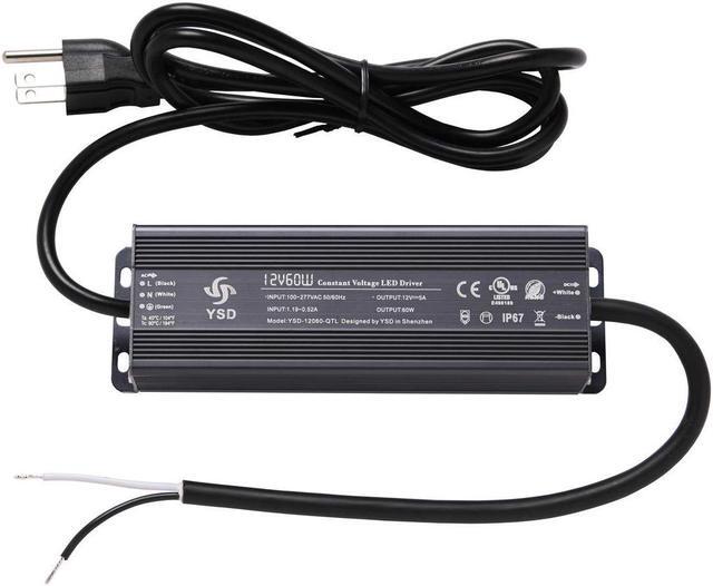 Alt view image 4 of 7 - 24V 300W LED Driver Transformer, IP67 Waterproof Constant Voltage Power Supply for Low Voltage LED Lighting