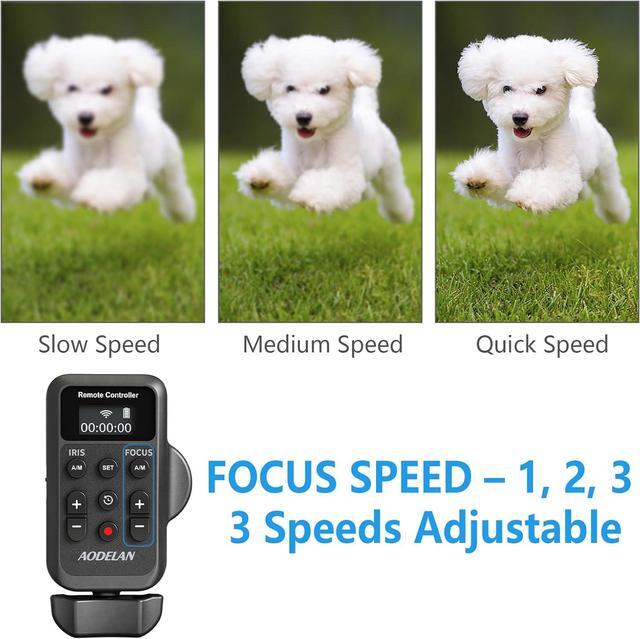 Alt view image 4 of 7 - Wireless Camcorder Remote Control Zoom Controller with LANC or Remote Jack (2.5 mm),LensZoom Focus Iris Camera Control Compatible with  XA50 XA55 XF405 G60 G26 / NX80, NX3,NX200