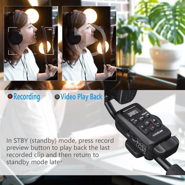 Alt view image 6 of 7 - Wireless Camcorder Remote Control Zoom Controller with LANC or Remote Jack (2.5 mm),LensZoom Focus Iris Camera Control Compatible with  XA50 XA55 XF405 G60 G26 / NX80, NX3,NX200