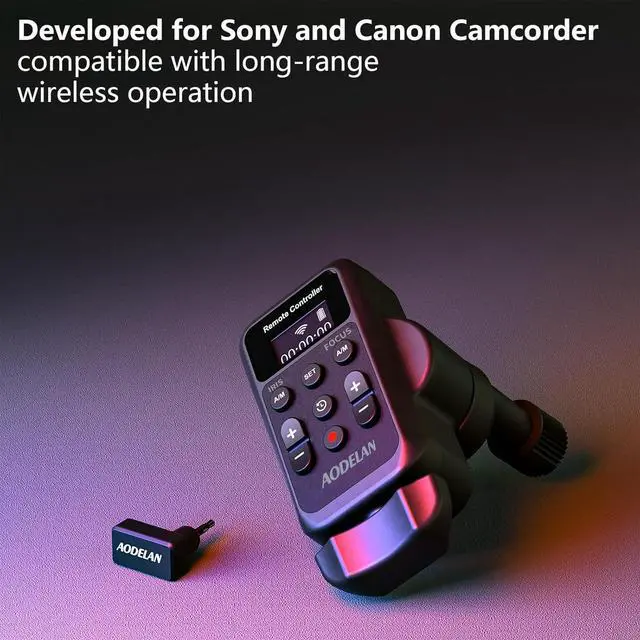 Alt view image 5 of 7 - Wireless Camcorder LANC Remote Control for  and  with 2.5mm Jack or Remote Jack, Video Zoom, Focus, IRIS and Recording Wireless Remote Controller for  Vixia HF G40, G50, G70, G60, XA11