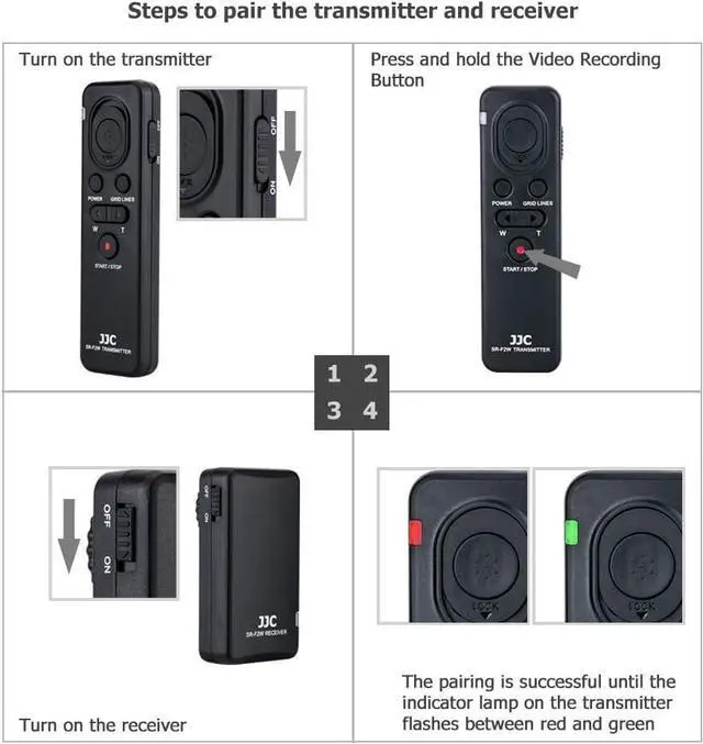 Alt view image 2 of 7 - Wireless Remote Control for  HDR-CX405 CX440 CX455 CX675 CX900 FDR-AX33 AX43 AX53 AX100 AX700 Camcorder A7IV A7RV A7RIV A7RIII A9III A6600 A6500 A6400 A6300 A6100 A6000 ZV-1 Rplc RMT-VP1K RM-VPR1