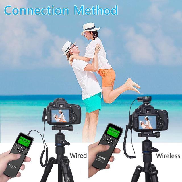 Alt view image 2 of 7 - Intervalometer Remote for  - Camera Wireless Timer Shutter Release Remote Control for  Z6, Z7, Z9, D850, D810, D750, D7200, Coolpix P1000, P950; Replaces  MC-DC2, MC-30, MC-36A