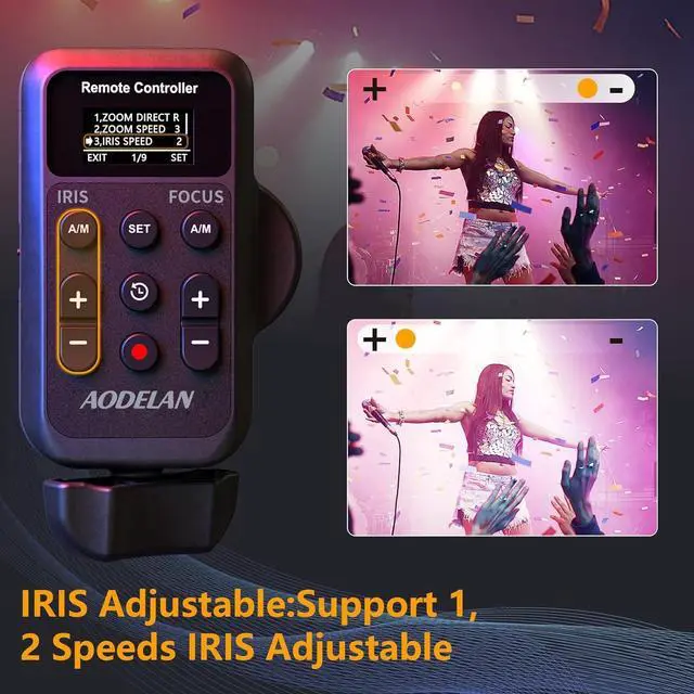 Alt view image 3 of 7 - Wireless Camcorder Lanc Zoom Controller, Wired Remote Control with 2.5mm Jack Cable, IRIS, Focus, Video Recording and Zoom Commander with Lanc or Remote Terminal for  XL1S XL2 XHA1 / NX5C