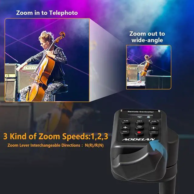 Alt view image 5 of 7 - Wireless Camcorder Lanc Zoom Controller, Wired Remote Control with 2.5mm Jack Cable, IRIS, Focus, Video Recording and Zoom Commander with Lanc or Remote Terminal for  XL1S XL2 XHA1 / NX5C