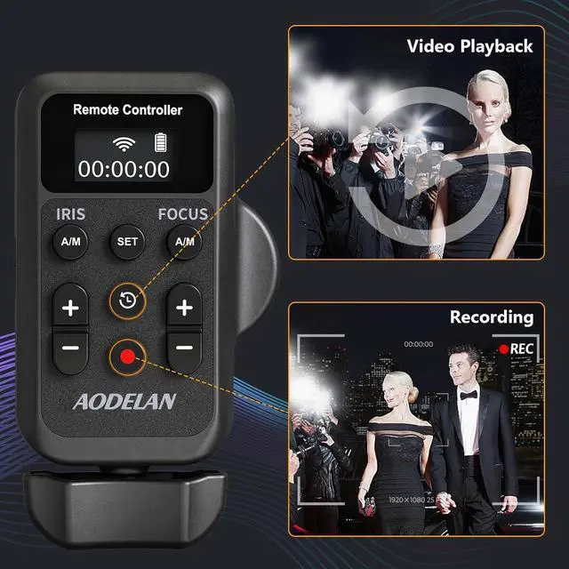 Alt view image 6 of 7 - Wireless Camcorder Lanc Zoom Controller, Wired Remote Control with 2.5mm Jack Cable, IRIS, Focus, Video Recording and Zoom Commander with Lanc or Remote Terminal for  XL1S XL2 XHA1 / NX5C