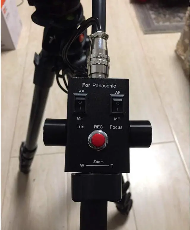Alt view image 6 of 7 - Camcorder Zoom Controller Remote Control Zoom, Focus, and Iris Control for Panasonic HC-X1 AG-UX90 HC-PV100 AG-AC30 AG-UX180 HC-X1000 AG-AC90 AU-EVA1 DVX200 Video Camera Camcorder