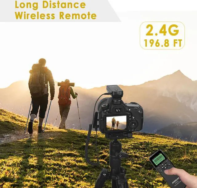 Alt view image 4 of 7 - Wireless Shutter Camera Remote Control Timer Intervalometer with for  a7 III, a7 II, a7, a7R III, a9, a6000, a6300, a5100