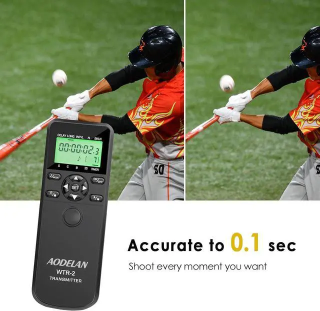 Alt view image 5 of 7 - Wireless Shutter Camera Remote Control Timer Intervalometer with for  a7 III, a7 II, a7, a7R III, a9, a6000, a6300, a5100