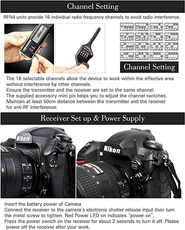 Alt view image 6 of 7 - Wireless Remote Shutter Release for  - Transmitter and Receiver