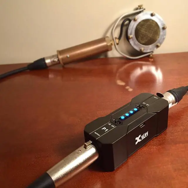 Alt view image 5 of 7 - P1 Phantom Power Supply for Microphone Preamp,Condenser Microphones,Shotgun Mic,with XLR Cable