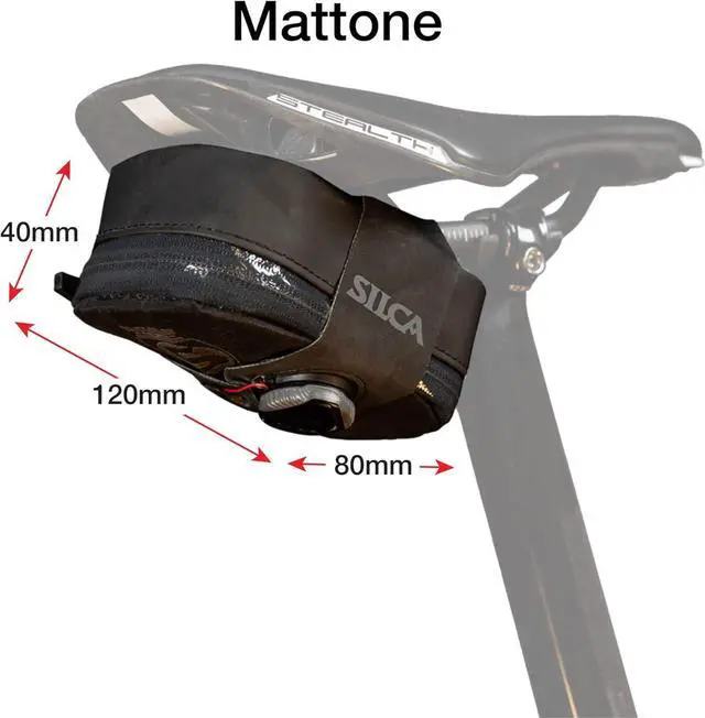 Alt view image 3 of 7 - Bike Bag w/BOA Closure System | Waterproof YKK Zipper Storage | Bike Saddle Bag | Road Bike Bag | Small Bike Pouch | Bike Bags Under seat