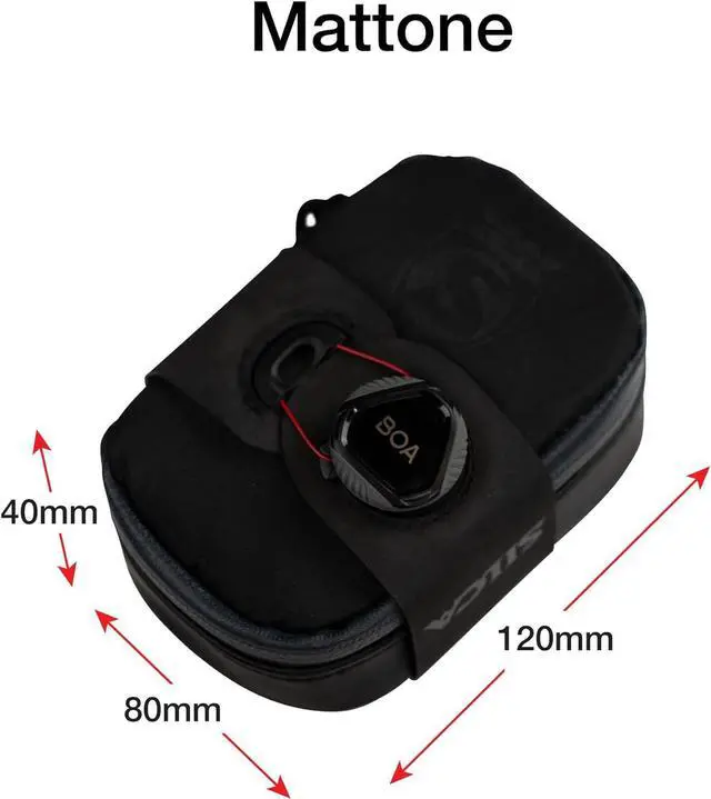 Alt view image 6 of 7 - Bike Bag w/BOA Closure System | Waterproof YKK Zipper Storage | Bike Saddle Bag | Road Bike Bag | Small Bike Pouch | Bike Bags Under seat