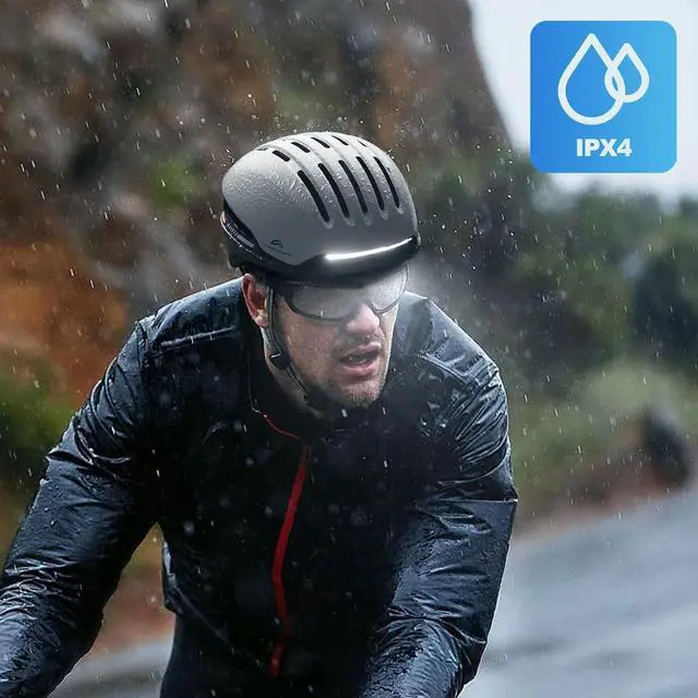 Alt view image 6 of 7 - Bike Helmet with Bluetooth, Smart Bike Helmet for Adults Men Women with Built-in Speakers, Auto Brake Blinker, Front and Rear LED Turn Signals Remote Control, Smart Cycling Helmet.