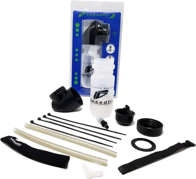 Alt view image 2 of 7 - A2 Bicycle Water Bottle, Between the Arms Hands-Free Hydration System with Refill Port
