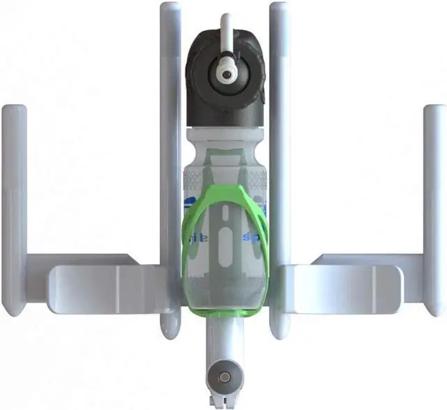 Alt view image 4 of 7 - A2 Bicycle Water Bottle, Between the Arms Hands-Free Hydration System with Refill Port