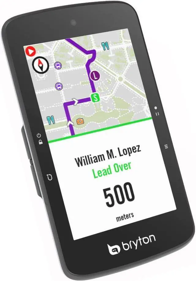 Alt view image 6 of 7 - S800 3.4 Inch Color LCD Touchscreen GPS Bike/Cycling Computer Offline USA Map, Compatible with Bike Radar, 36hrs Long Battery Life, Navigation with Turn-by Turn Follow Track Waterproof