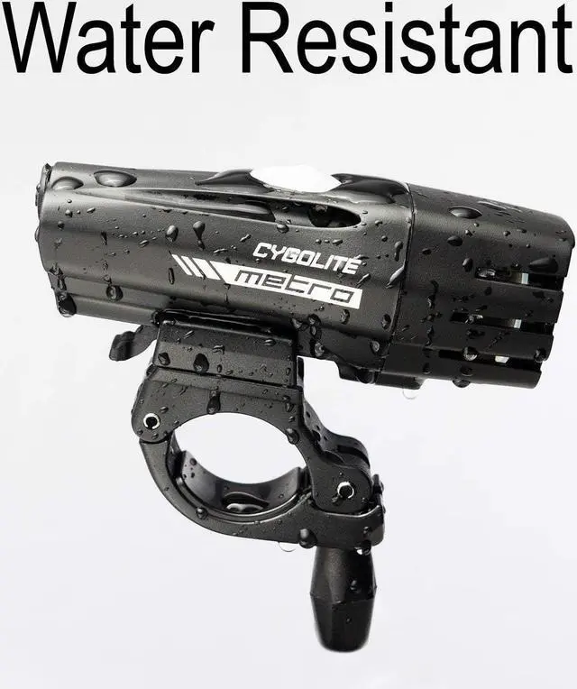 Alt view image 2 of 7 - Metro 700 Lumen USB Rechargeable Bicycle Headlight , Black