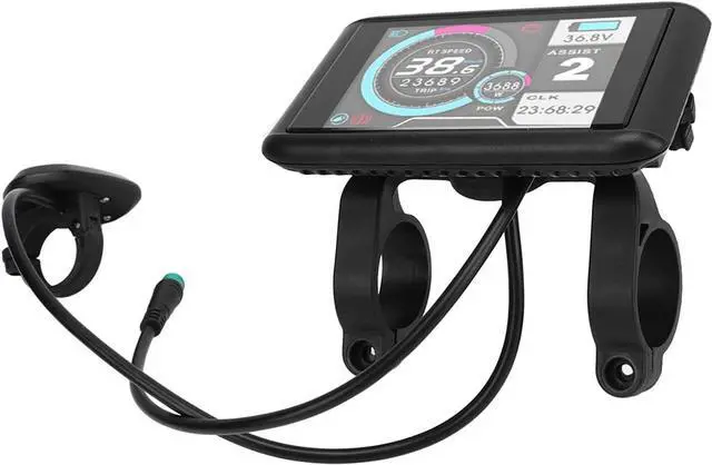 Alt view image 6 of 7 - Electric Bike Meter, UKC1 Color Display Bike LCD Display for Electric Bike Scooter with Waterproof Connector