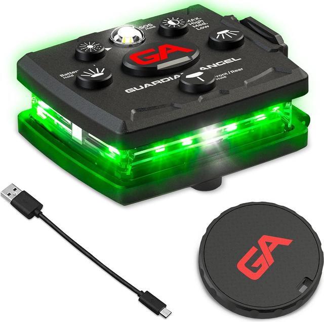 Main image of Angel Micro Series Safety Lights, Beacon Device (Red Front & Green Rear) | Rechargeable, Magnetic & Hands-Free Wearable LED Light for Dog Walking, Cycling, Camping & Kayak