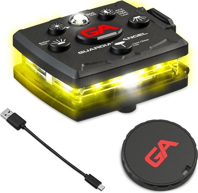 Alt view image 7 of 7 - Angel Micro Series Safety Lights, Beacon Device (Red Front & Green Rear) | Rechargeable, Magnetic & Hands-Free Wearable LED Light for Dog Walking, Cycling, Camping & Kayak
