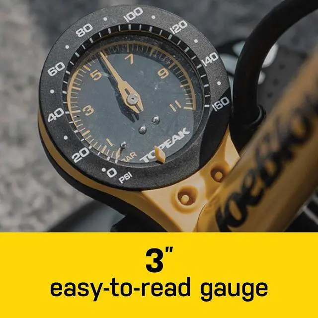 Alt view image 5 of 6 - Joe Blow Sport III High Pressure Floor Pump,Yellow
