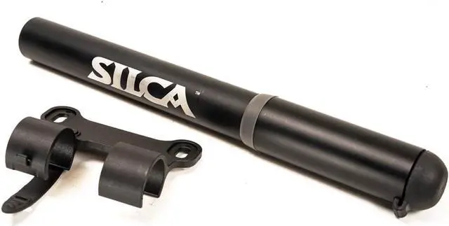 Alt view image 2 of 6 - Gravelero Mini Bike Pump | high Volume Gravel/Mountain/Road | Alloy Body w/Hose and Locking Chuck | Presta and Schrader Head | Micro Hand Pump for tubed/tubeless Tires | Bike Hand Pump