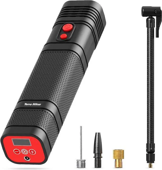 Main image of 12 V Cordless Tire Inflator, Rechargeable Handheld Air Compressor, Portable Digital Tire Inflator, Mini Tire Pump with Pressure Gauge, for Cars, Motorcycle and Bicycles
